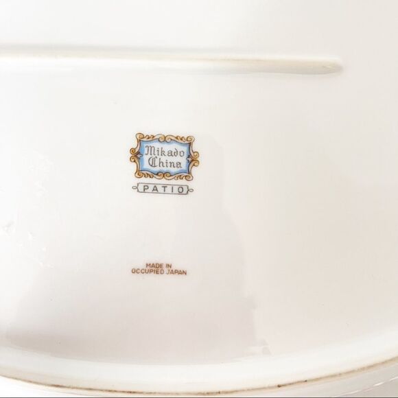 Mikado  Patio platter made in occupied Japan - Picture 3 of 3